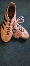 Adidas Spezial Trainers - White/Black Stripes - UK size 9 Brand New With Tags