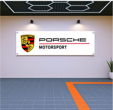 Porsche Flag Banner Car Garage