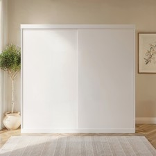 Large White Sliding Door