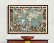 British Empire • Imperial Federation, Map of the World • 1886 • Giclée Print