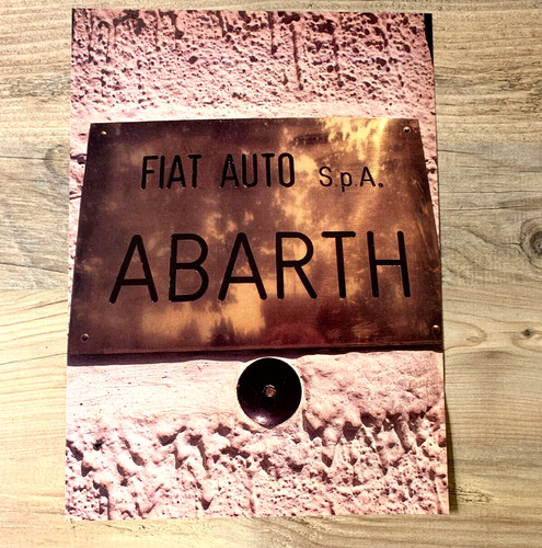 Fiat abarth 1980s frameable - abarth,