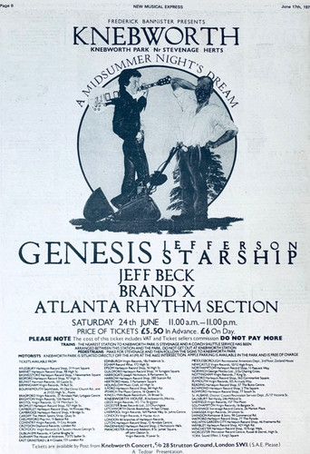 Genesis vintage 1978 poster - 1978,
