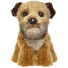 Border Terrier Plush Soft Toy Dog Teddy by Faithful Friends 23cmH.  Puppy, Gift.