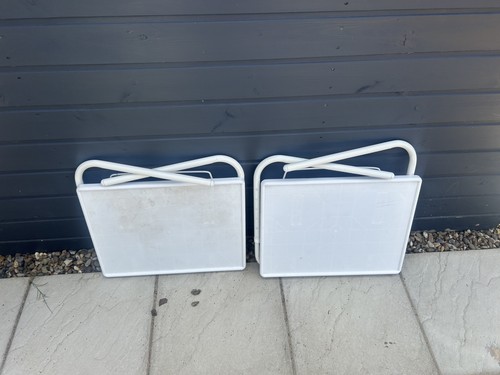 2no adjustable foldable table - adjustable,