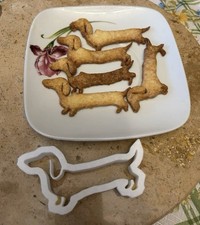 3D Printed White Dachshund