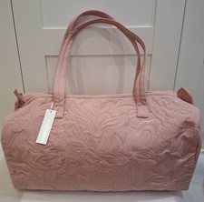 Accessorize Large Pink Embroidered Overnight Bag New With Tags!!