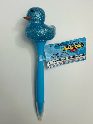 Sparkle blue rubber duck - sparkle,