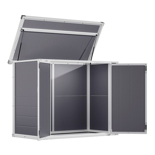 Plastic garden storage shed - garden,