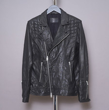 ALL SAINTS Leather Jacket Mens