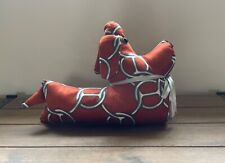 Hermes hand made door stop using origanal hermes fabric .