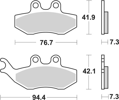 Sbs brake pads - sbs, for