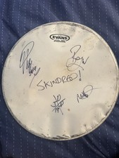 Signed Skindred Drum Skin