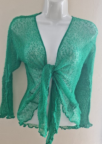 Bolero knit open front shrugs - front,