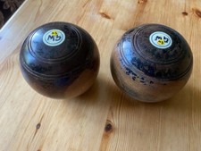 Pair of vintage wooden lawn
