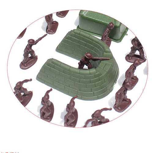 Pack 100 plastic soldiers - plastic,