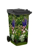 Wheelie Bin Sticker - Floral