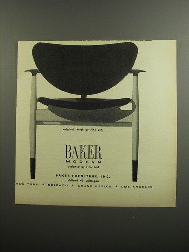 1952 baker modern chair - chair, by
