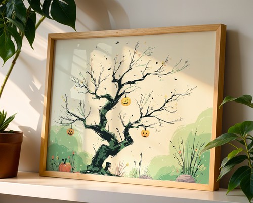 Halloween tree with - halloween,