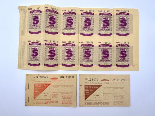 Vintage petrol fuel - uk, ration