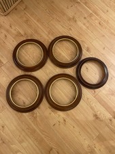 Van Hygan & Smythe Wooden Plate Frames Set Of 5