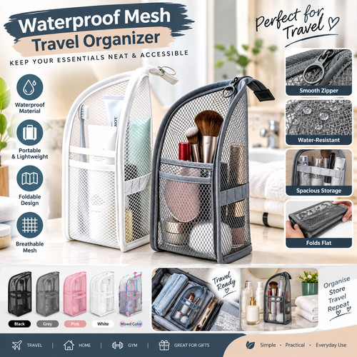 Standing mesh toiletry - standing,