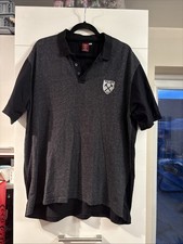West Ham Utd Men’s Black And Grey Crested Polo Shirt Size 3xl R37