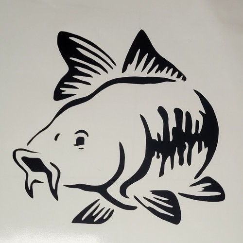 Carp hunter fishing decal - carp,