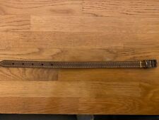 Timberwolf Leather Dog Collar -flat - Small 25-35cm