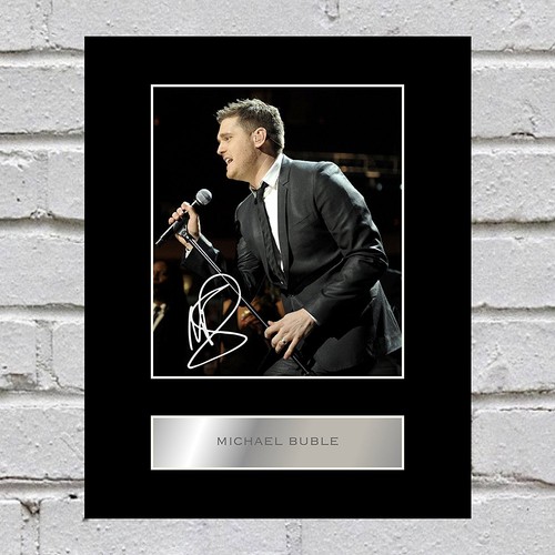 Michael buble signed mounted - michael,