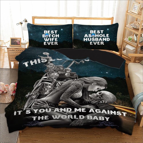 Skull love duvet - love, cover