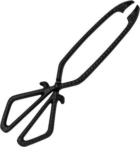 Cast iron log - and, tongs