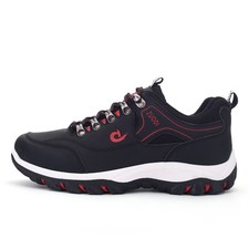 Mens Waterproof Casual Trainers Leather Hiking Sports Running Gym Shoes UK Size