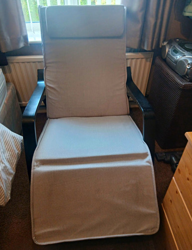 Beige upholstered reclining - beige,