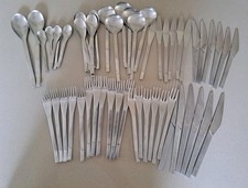 Vintage Midwinter Arthur Price David Carter Design Cutlery Set 55 Pieces MCM SS