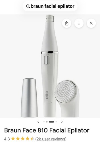 Braun facespa epilator hair - facespa,