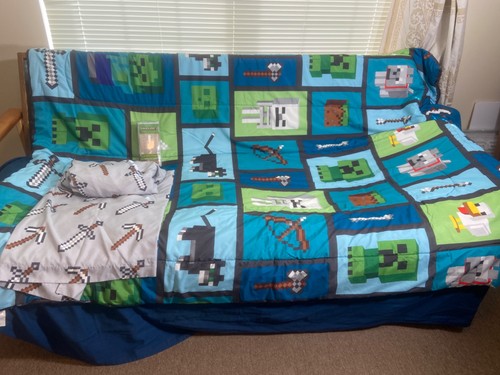 Minecraft bedding set twin - minecraft,