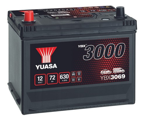 Yuasa car battery 12v 72ah - car,