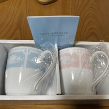 Noritake Mug Pair Set Blue and