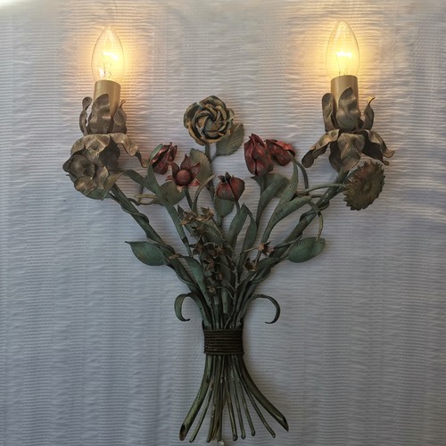 Antique italian tole wall - antique,