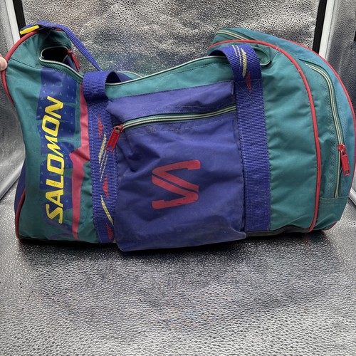 Vtg 90s salomon neon duffle - vtg,