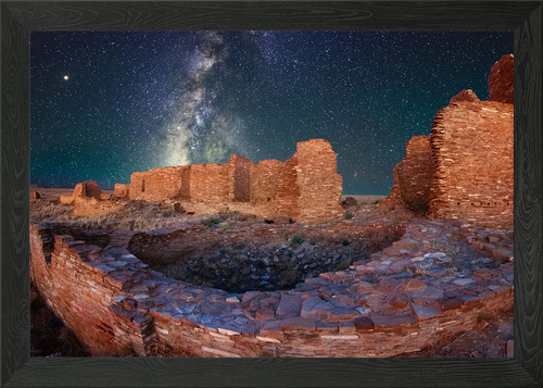 Broken bricks framed wall art - framed,