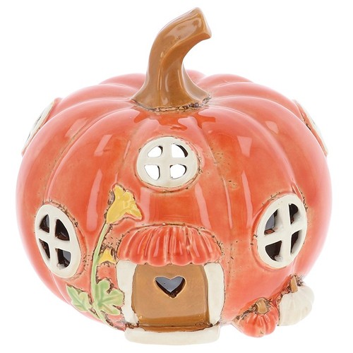 Village pottery pumpkin house - village,