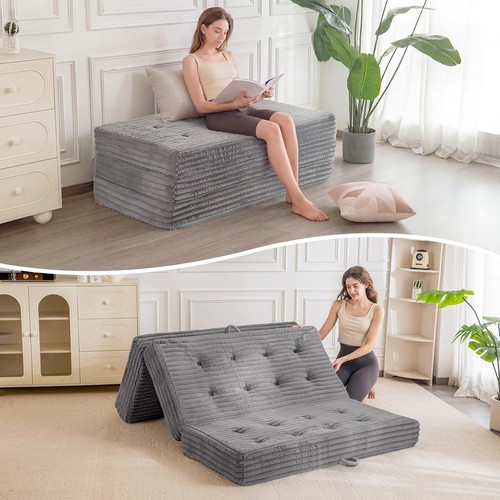 Tri fold folding mattress with - folding,