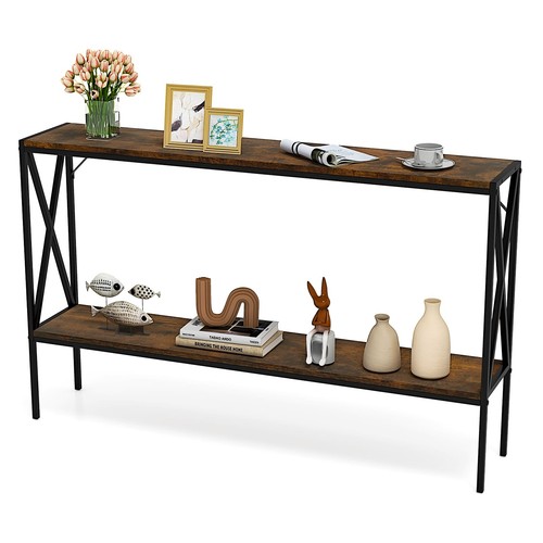 Industrial metal console table - console,
