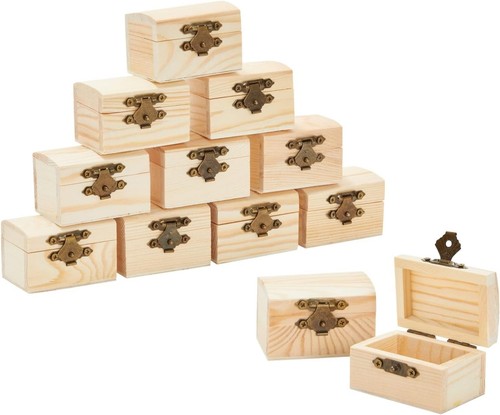 Juvale wooden treasure chest - juvale,