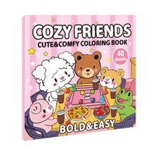 Cozy Friends Coloring Book for