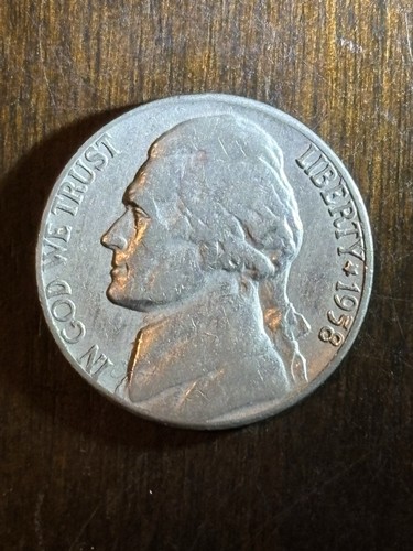 1958 jefferson nickel 5c - 1958-d,