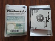 Microsoft Windows 95 OEM CD - SEALED & COA Product Key - VINTAGE RARE