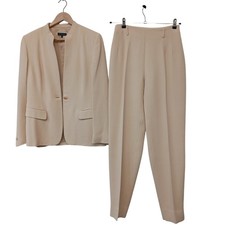 ADOLFO DOMINGUEZ  Women's Beige Trouser Suit EURO 42 Used