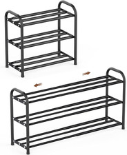 Expandable Shoe Rack, 3 Tier